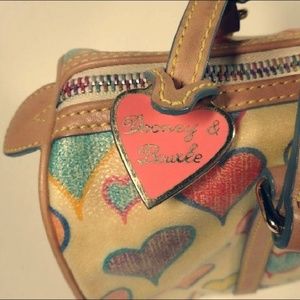 Dooney & Bourke Heart Pattern Clutch Purse